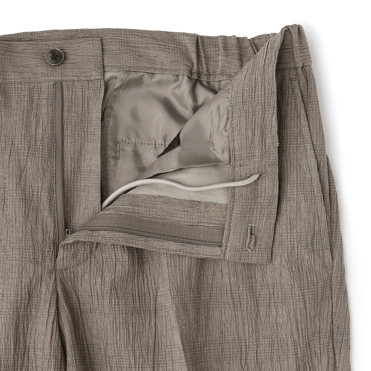 Pajama SUITS Premium SUPER Aircool Washable Stretch Crepe Pants - Gray Beige - Image 7