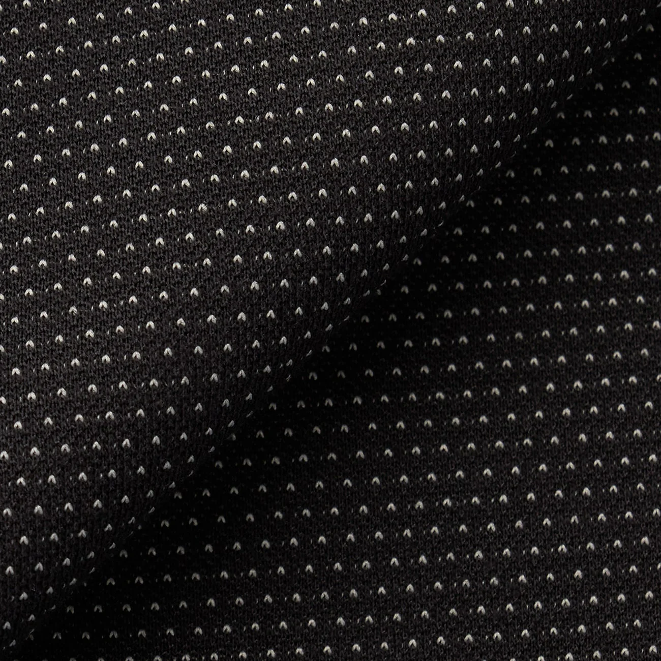 Biz Polo Aircool Button-Down Sashiko Polo Shirt - Black - Image 2