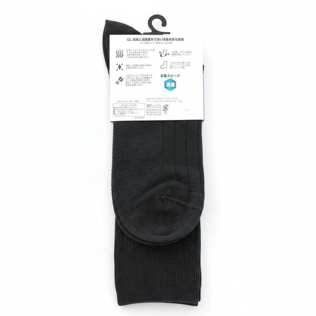 Antibacterial Deodorant Solid Rib Socks - Image 8