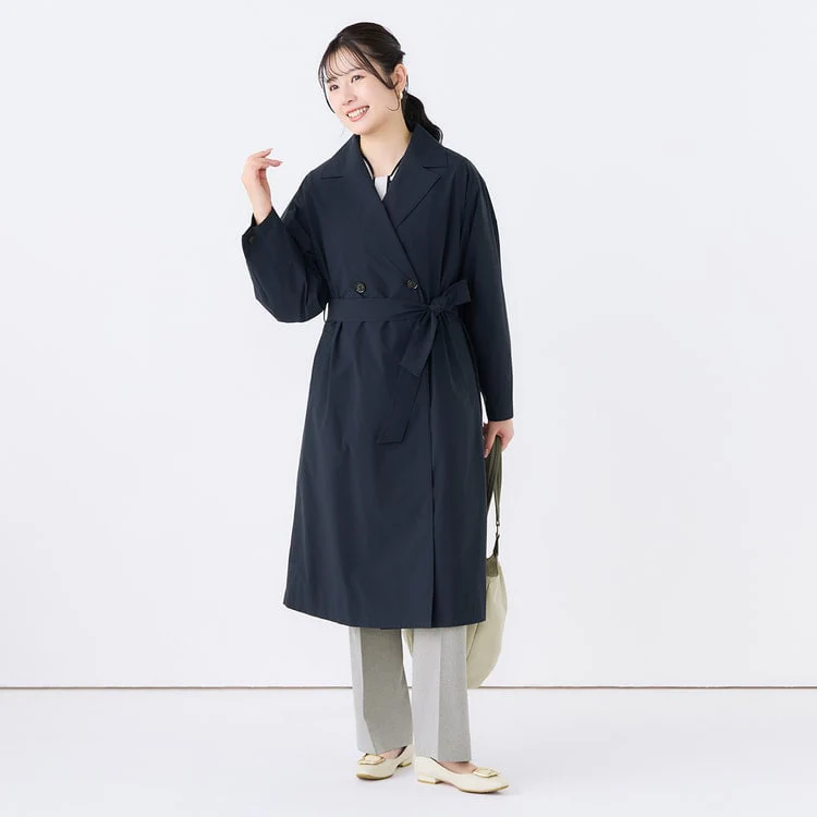 3-Way Water-repellent Trench Coat with Quilted Vest - Image 2