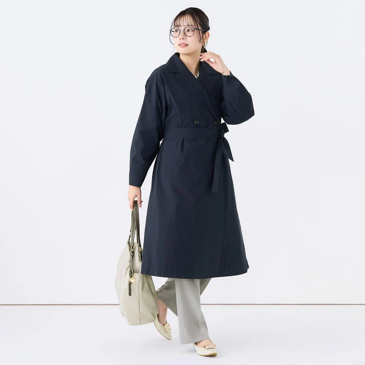 3-Way Water-repellent Trench Coat with Quilted Vest - Image 5