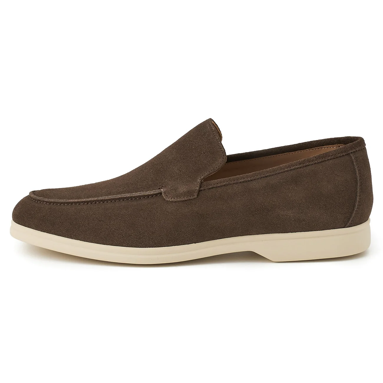 Comfort Suede Penny Loafers with Fit-adjusting Insoles - Dark Brown - Image 2