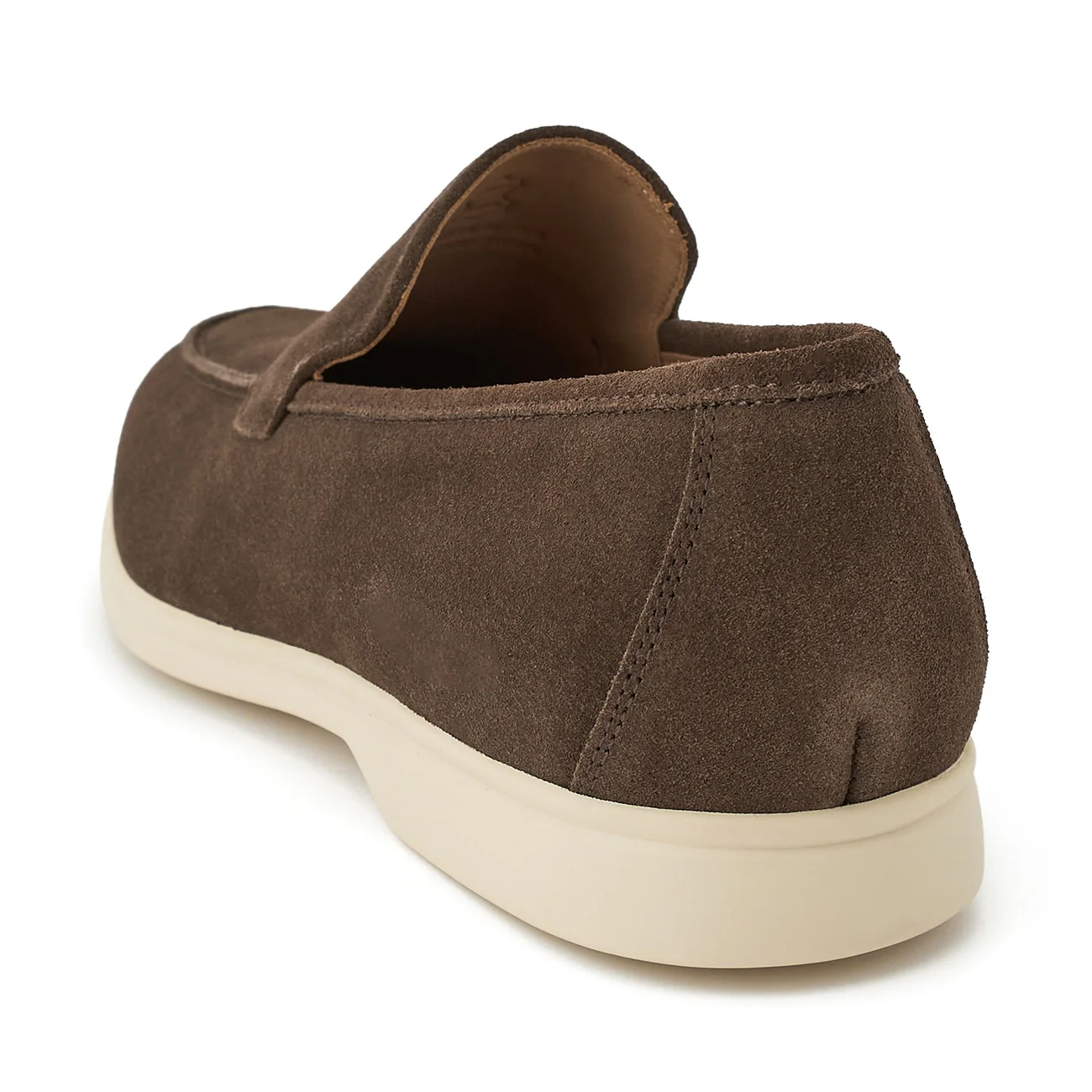 Comfort Suede Penny Loafers with Fit-adjusting Insoles - Dark Brown - Image 3