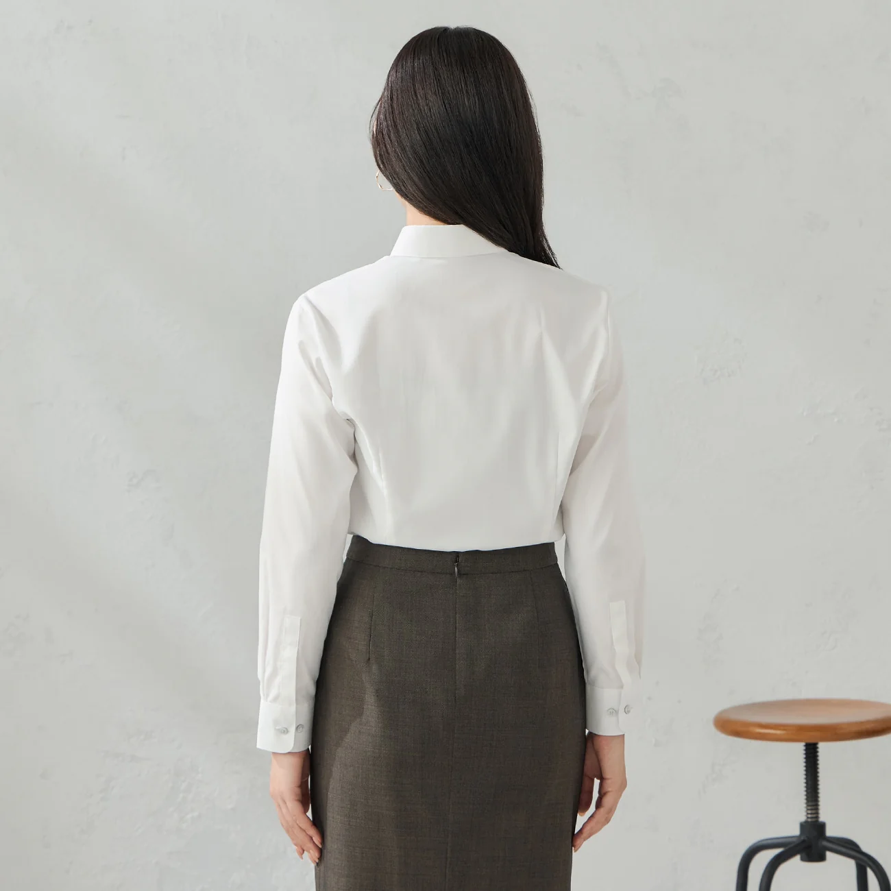 UV Protection Dobby Stripe Shirt - White - Image 6