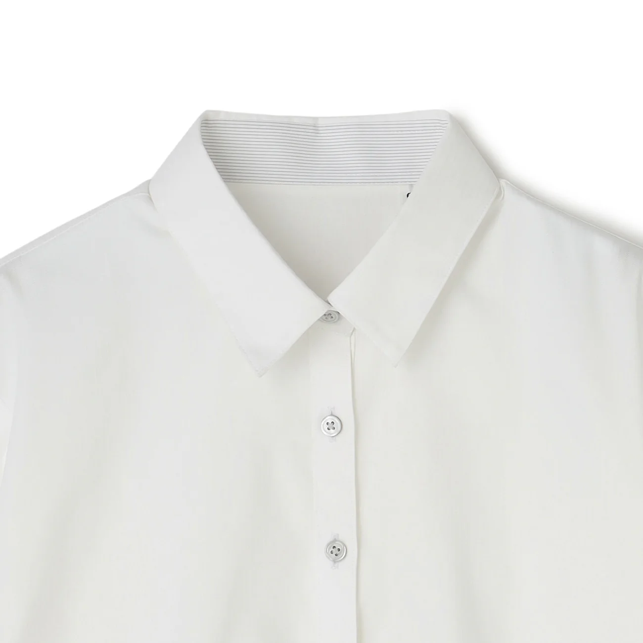 UV Protection Dobby Stripe Shirt - White - Image 8