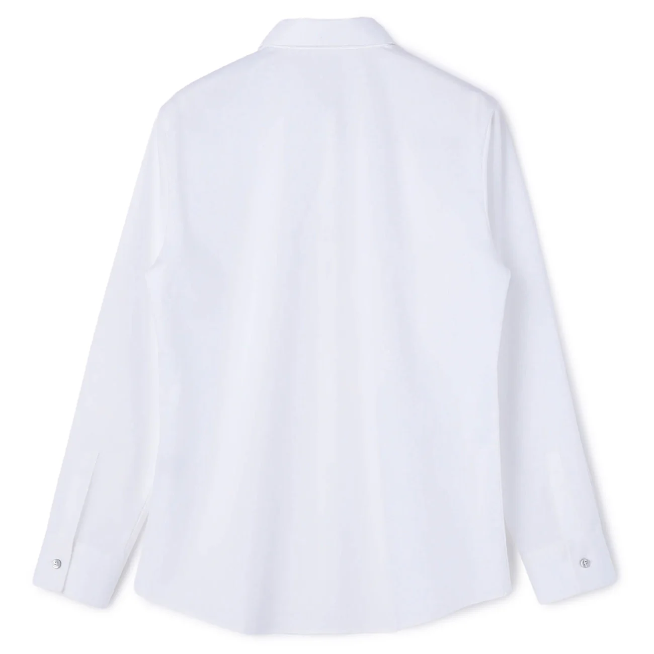 Women's Wrinkle-resistant Stretch Shirt with Ribbon - White - Image 10