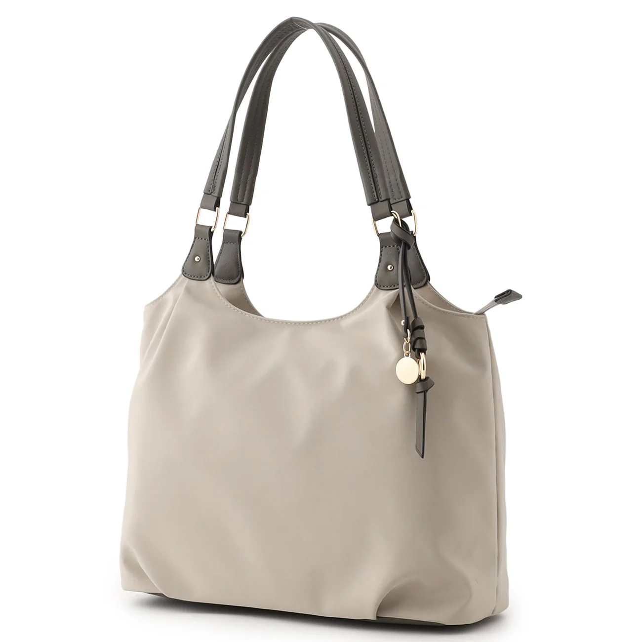 Lightweight ２-Tone Tote Bag with Accessory - Image 26