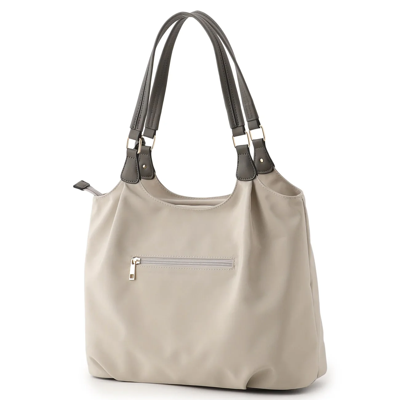 Lightweight ２-Tone Tote Bag with Accessory - Image 27