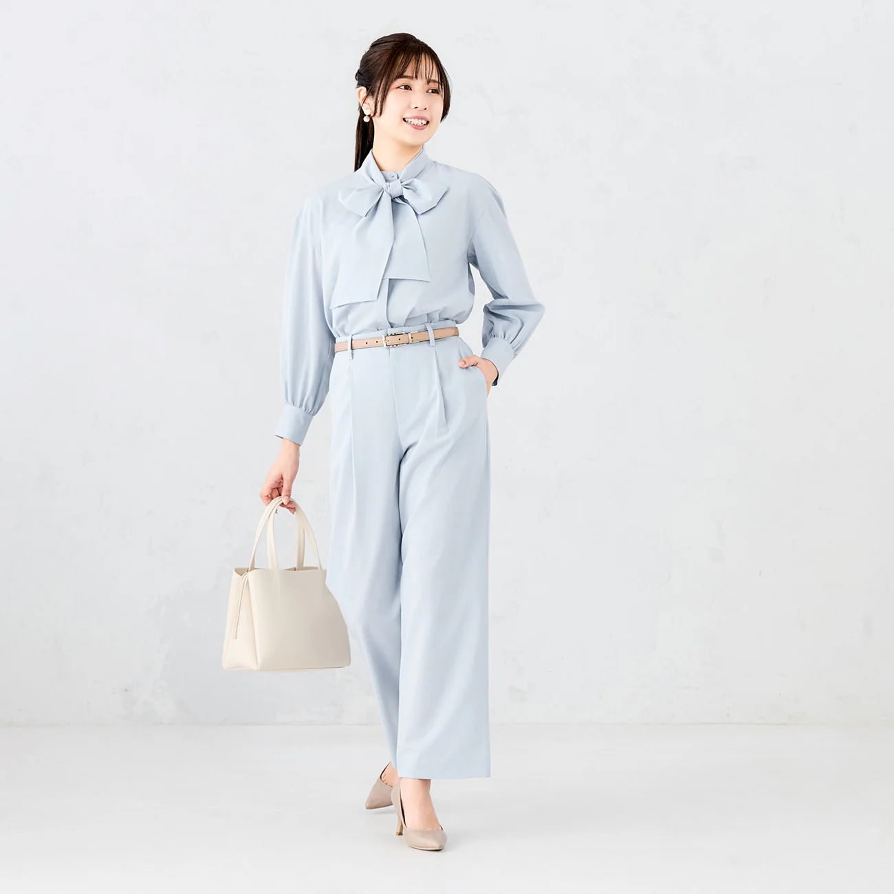 2-Way Bow Tie Blouse - Image 3