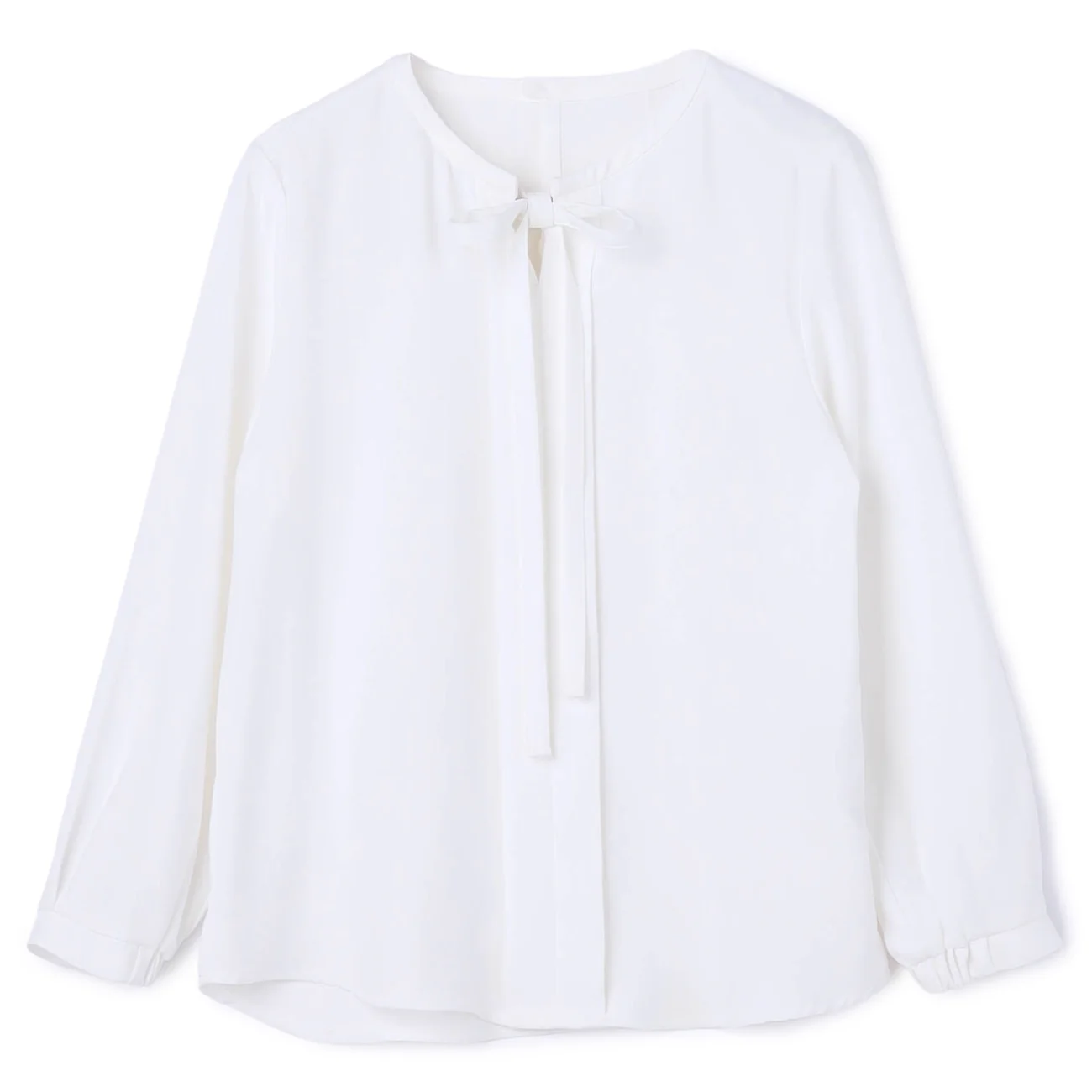 4-Way Blouse with Accessory and Ribbon - White - Image 13