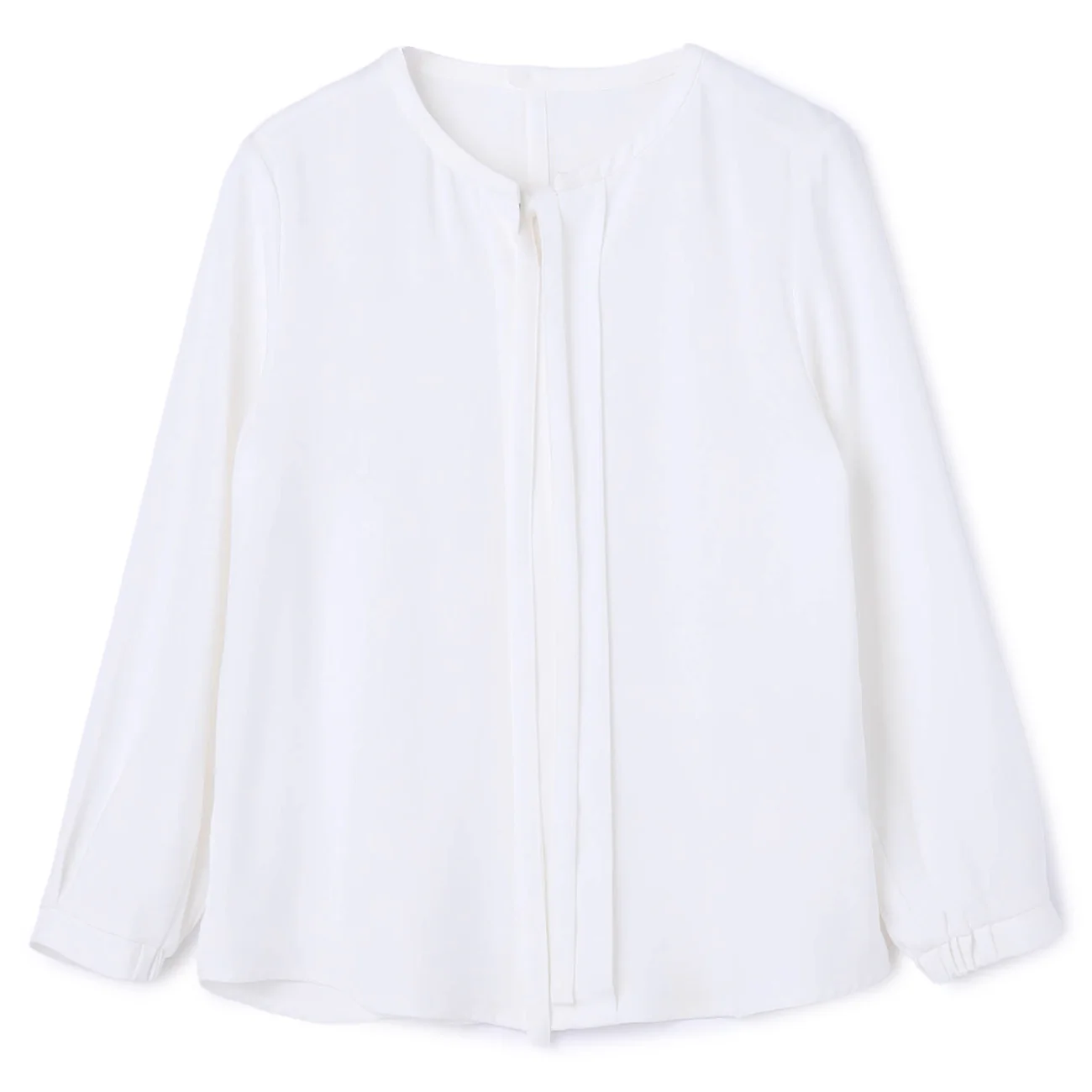 4-Way Blouse with Accessory and Ribbon - White - Image 14