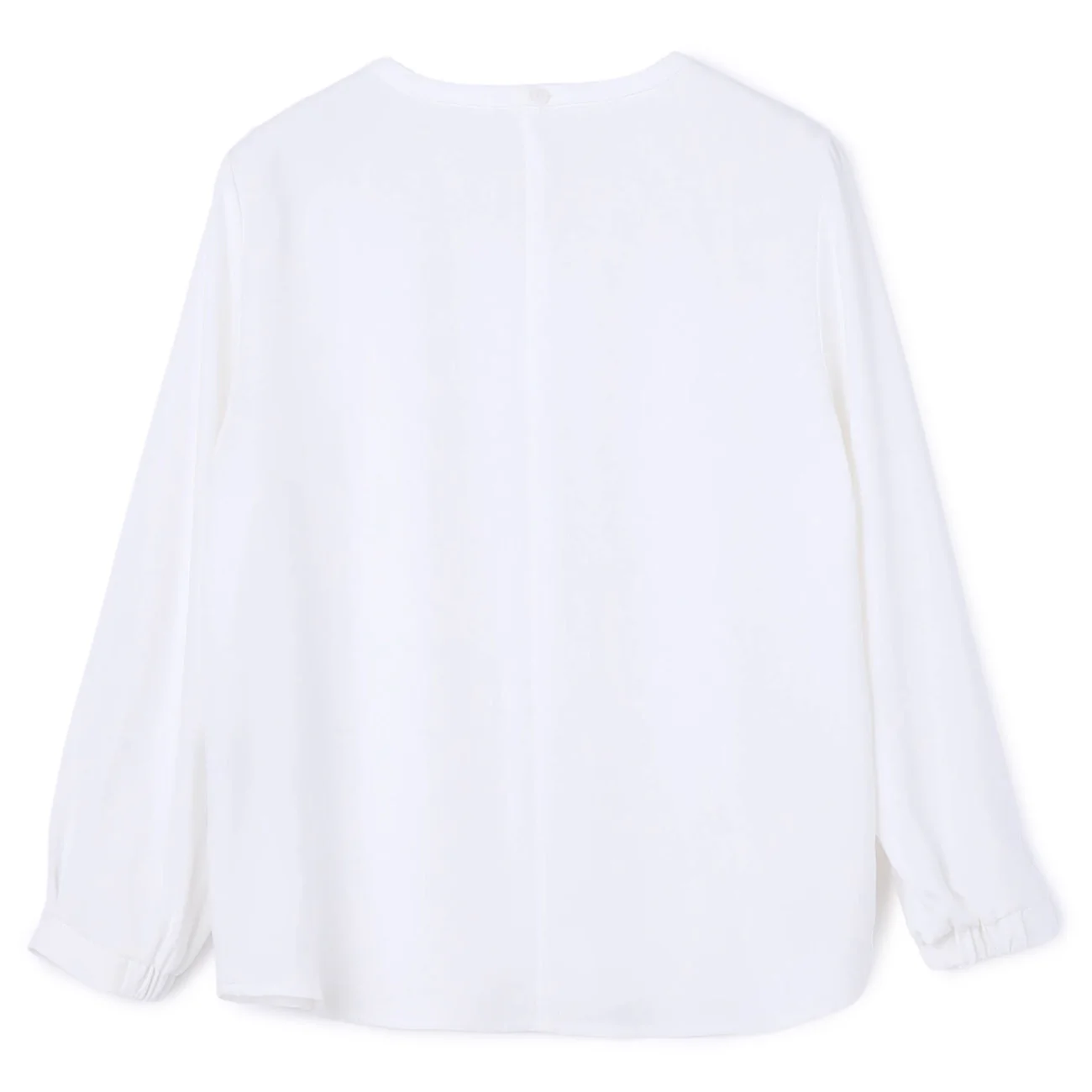 4-Way Blouse with Accessory and Ribbon - White - Image 18