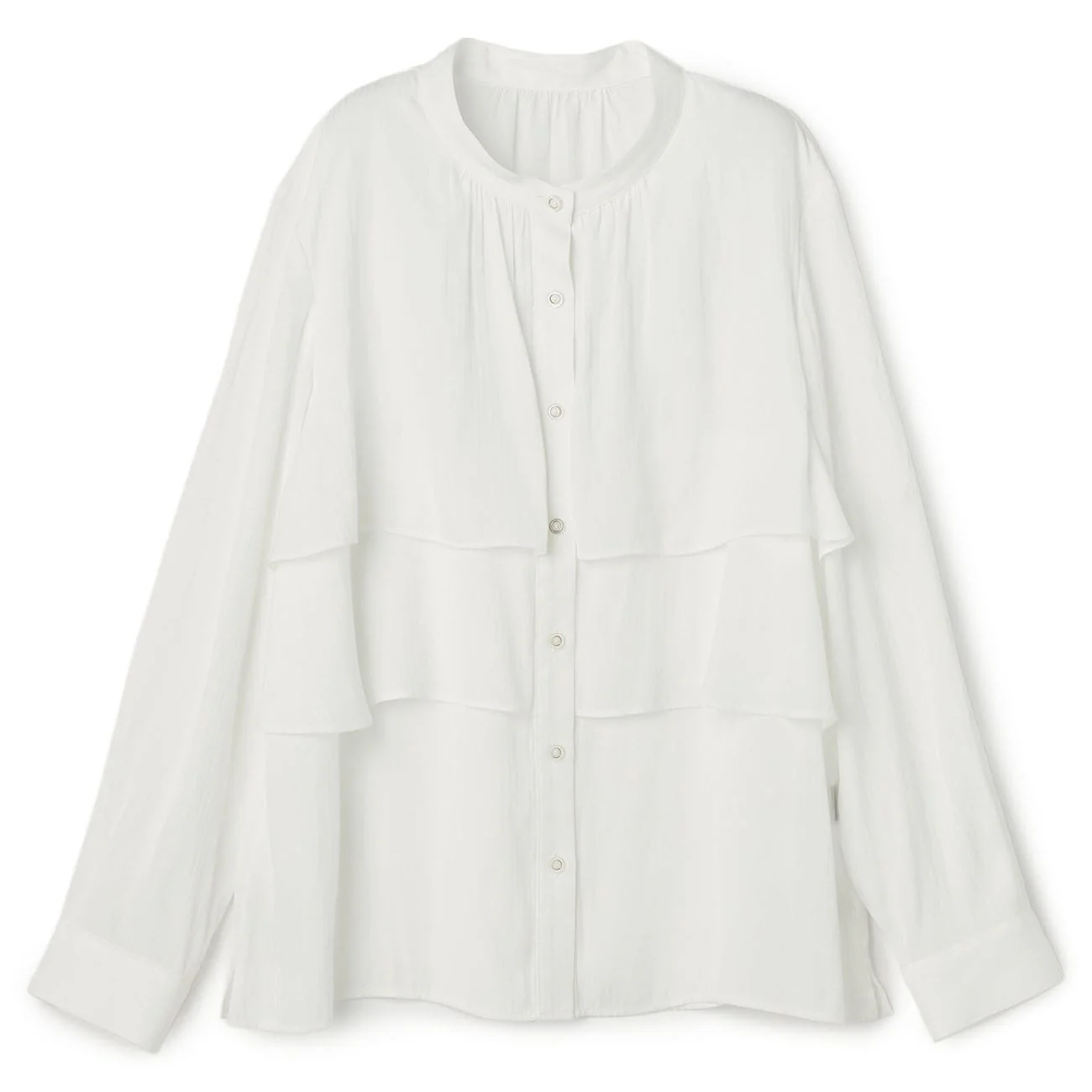 Layered Blouse - White - Image 10