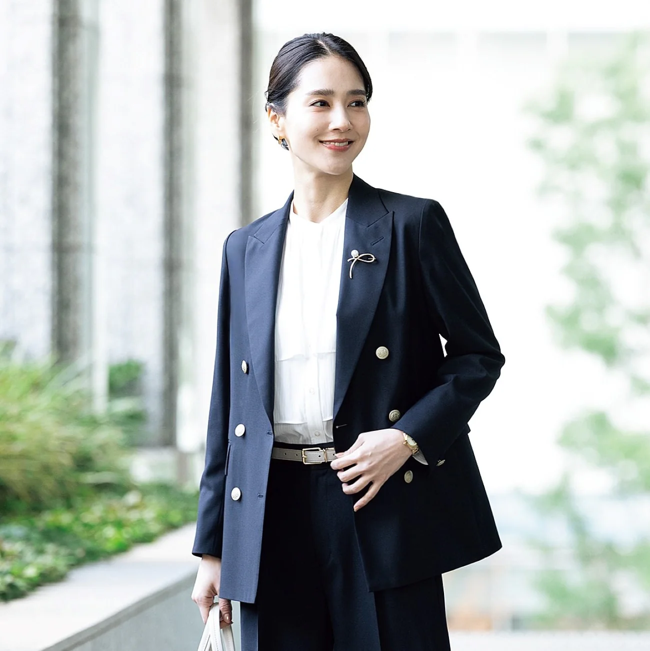 Layered Blouse - White - Image 8