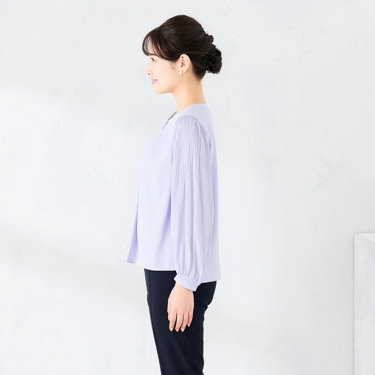 Pleated Sleeve Blouse - Image 3