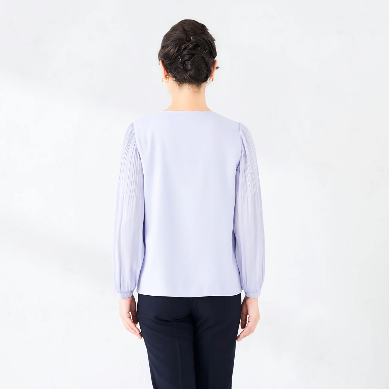 Pleated Sleeve Blouse - Image 4