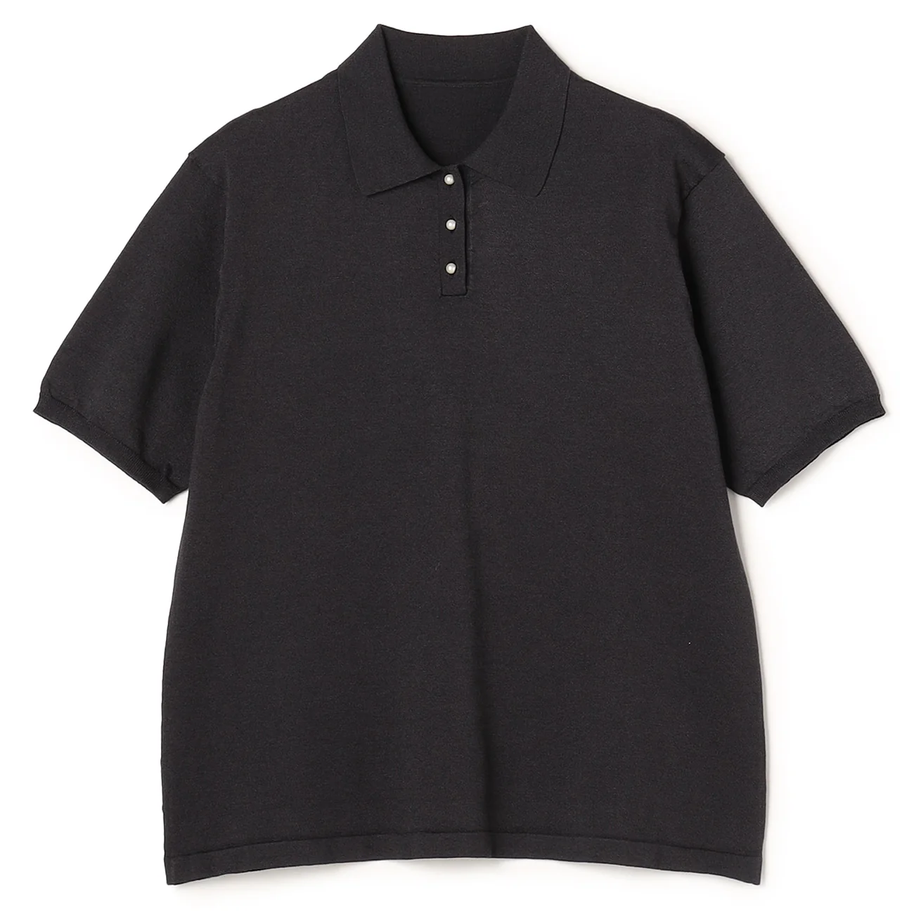 Short Sleeve Knit Polo Shirt - Image 15
