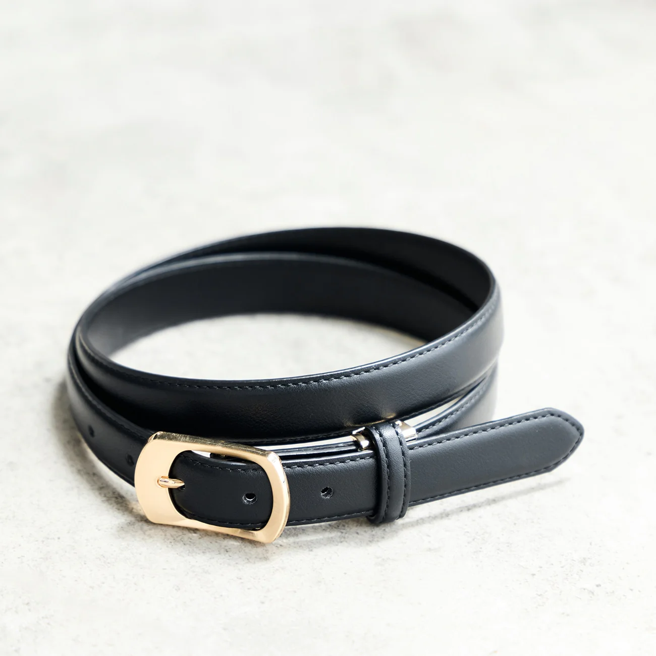 2.5cm Gold Buckle Belt