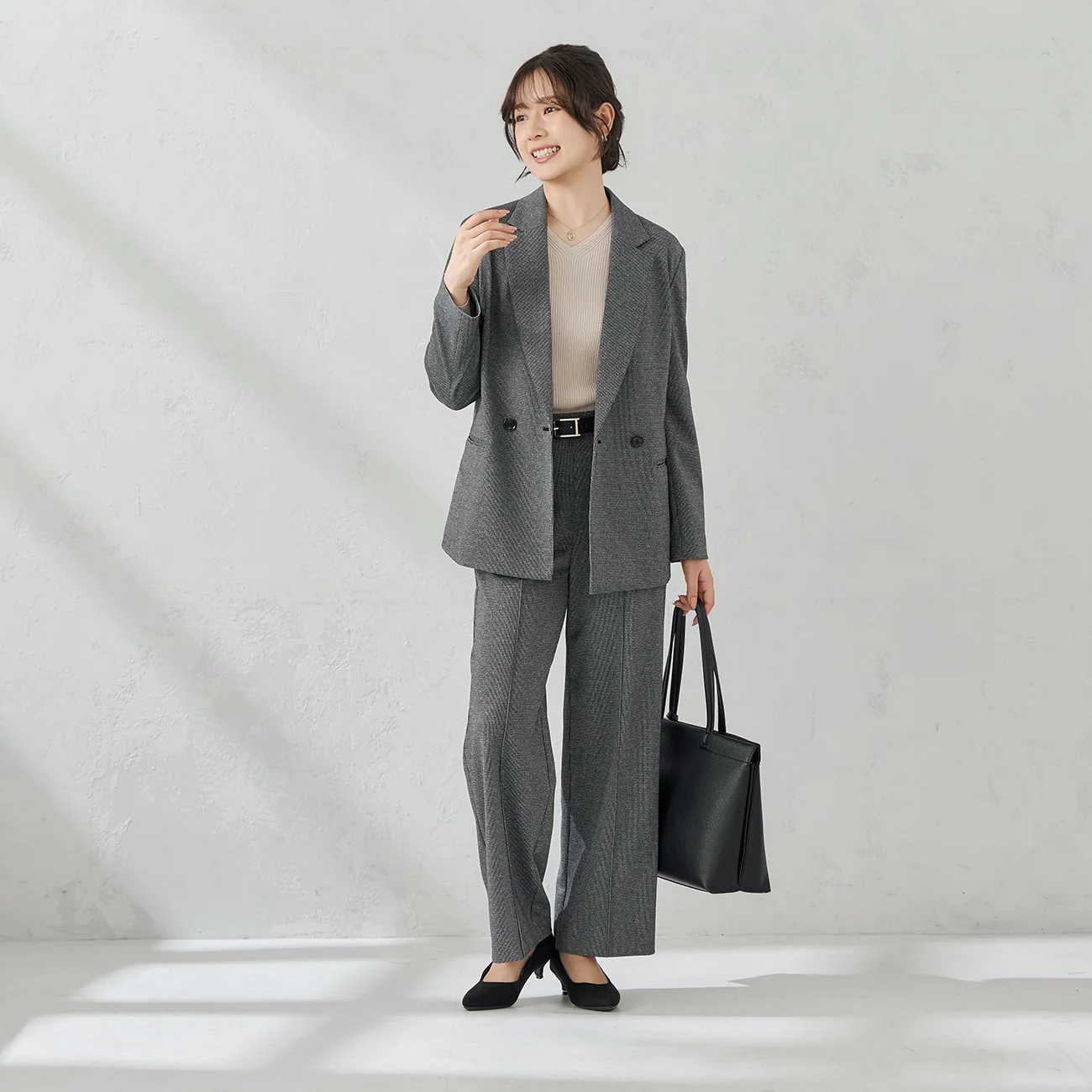 Pajama Suits Tweed Jersey Double Breasted Jacket - Image 15