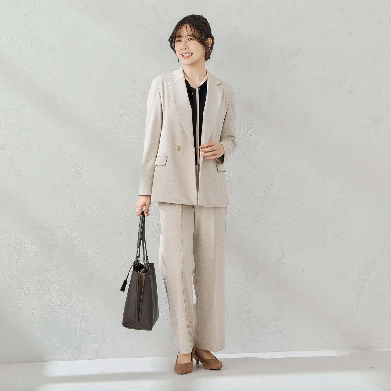 Pajama Suits Tweed Jersey Double Breasted Jacket - Image 2