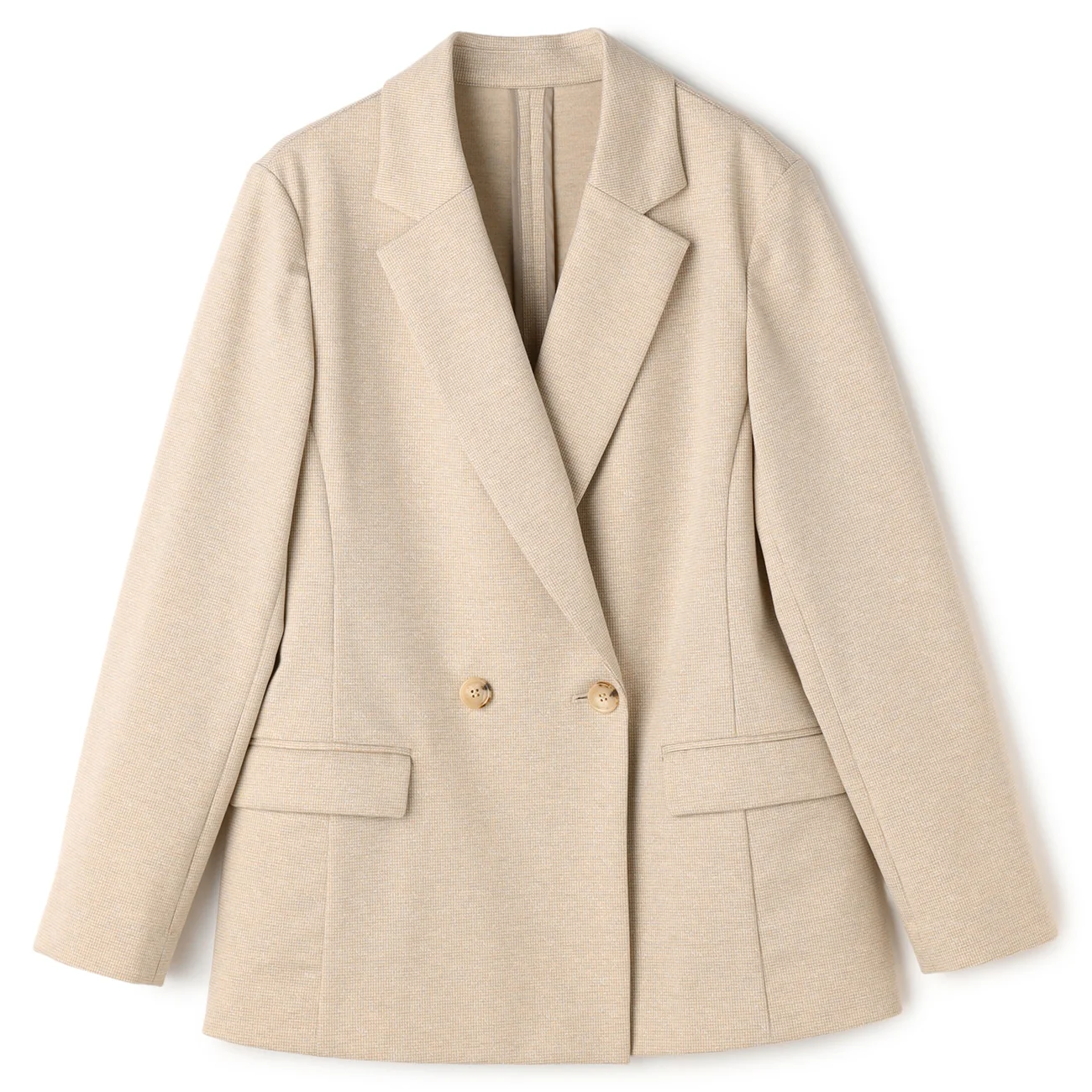 Pajama Suits Tweed Jersey Double Breasted Jacket - Image 6