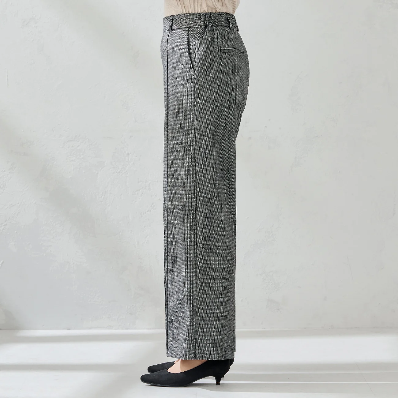 Pajama Suits Tweed Jersey Semi-Wide Pants - Image 17