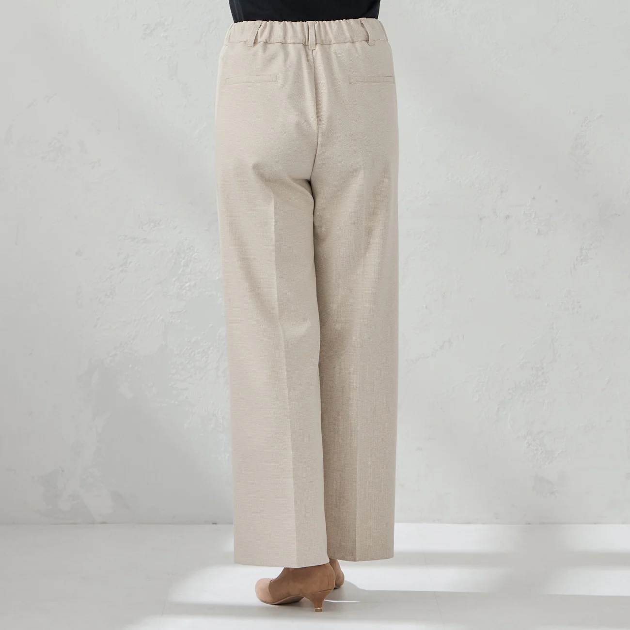 Pajama Suits Tweed Jersey Semi-Wide Pants - Image 6