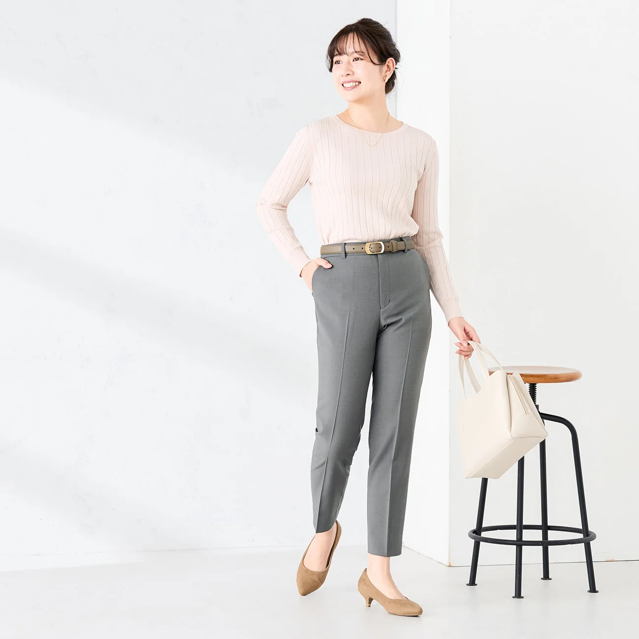 Rib Knit Boat Neck Sweater - Image 12