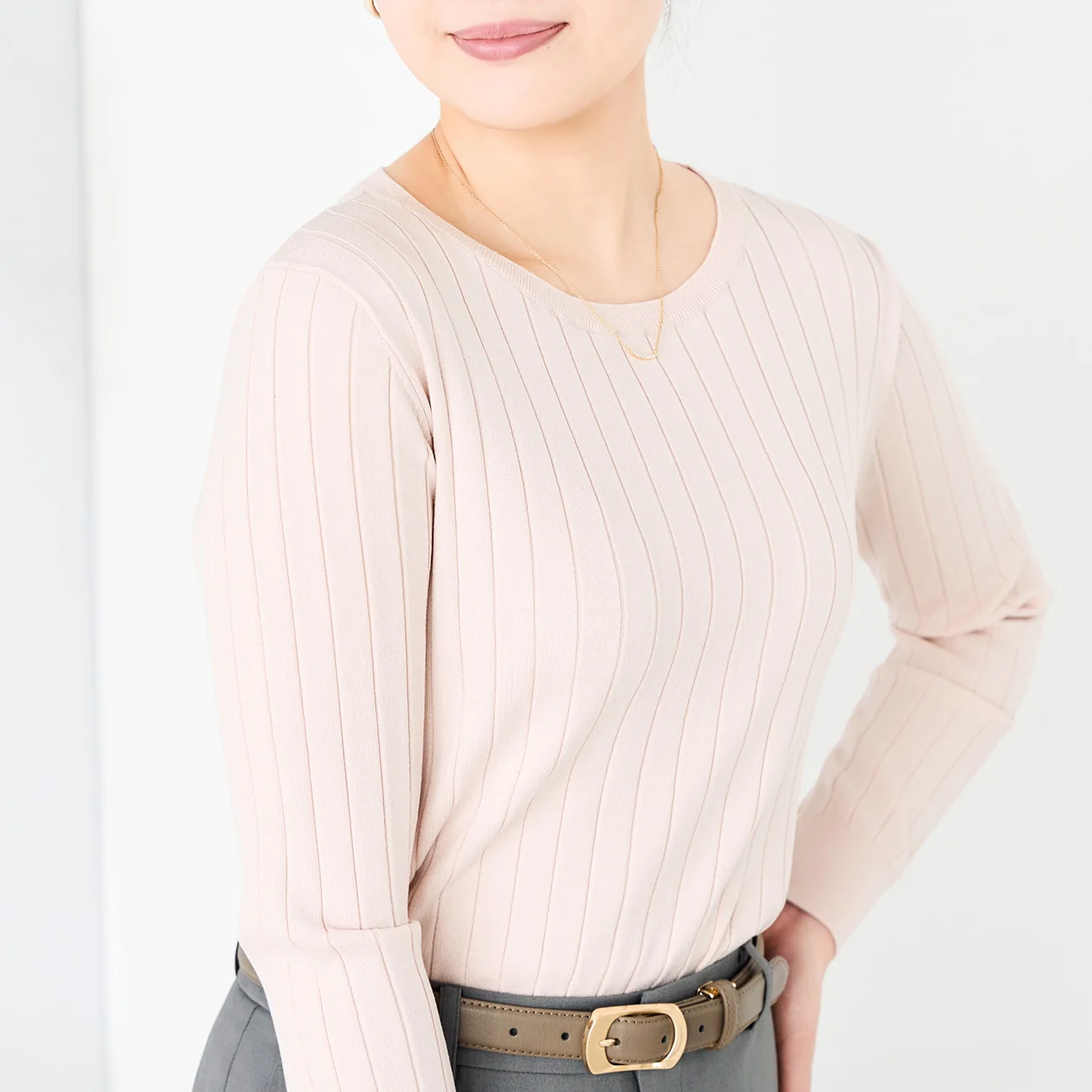 Rib Knit Boat Neck Sweater - Image 15