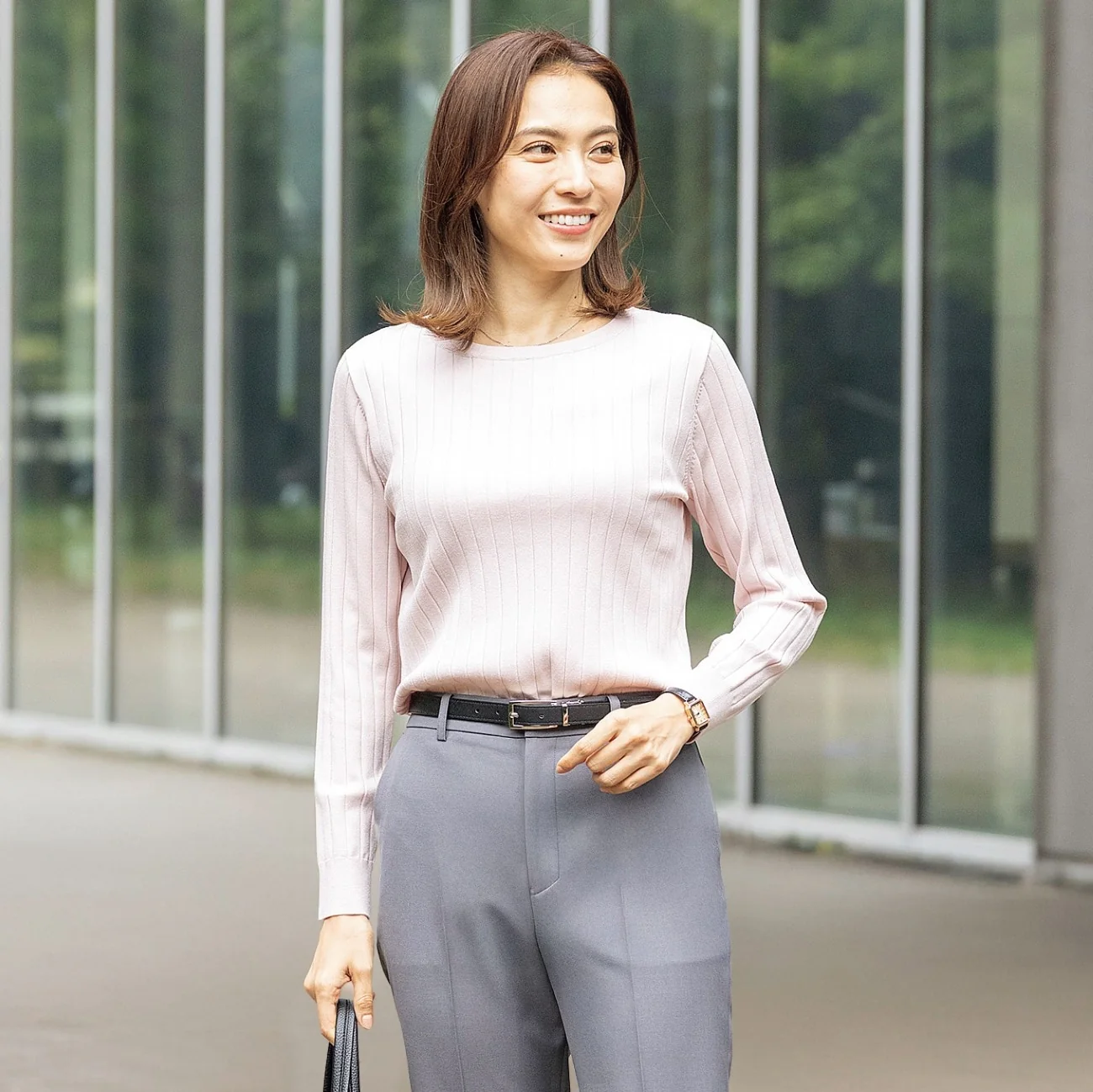 Rib Knit Boat Neck Sweater - Image 17