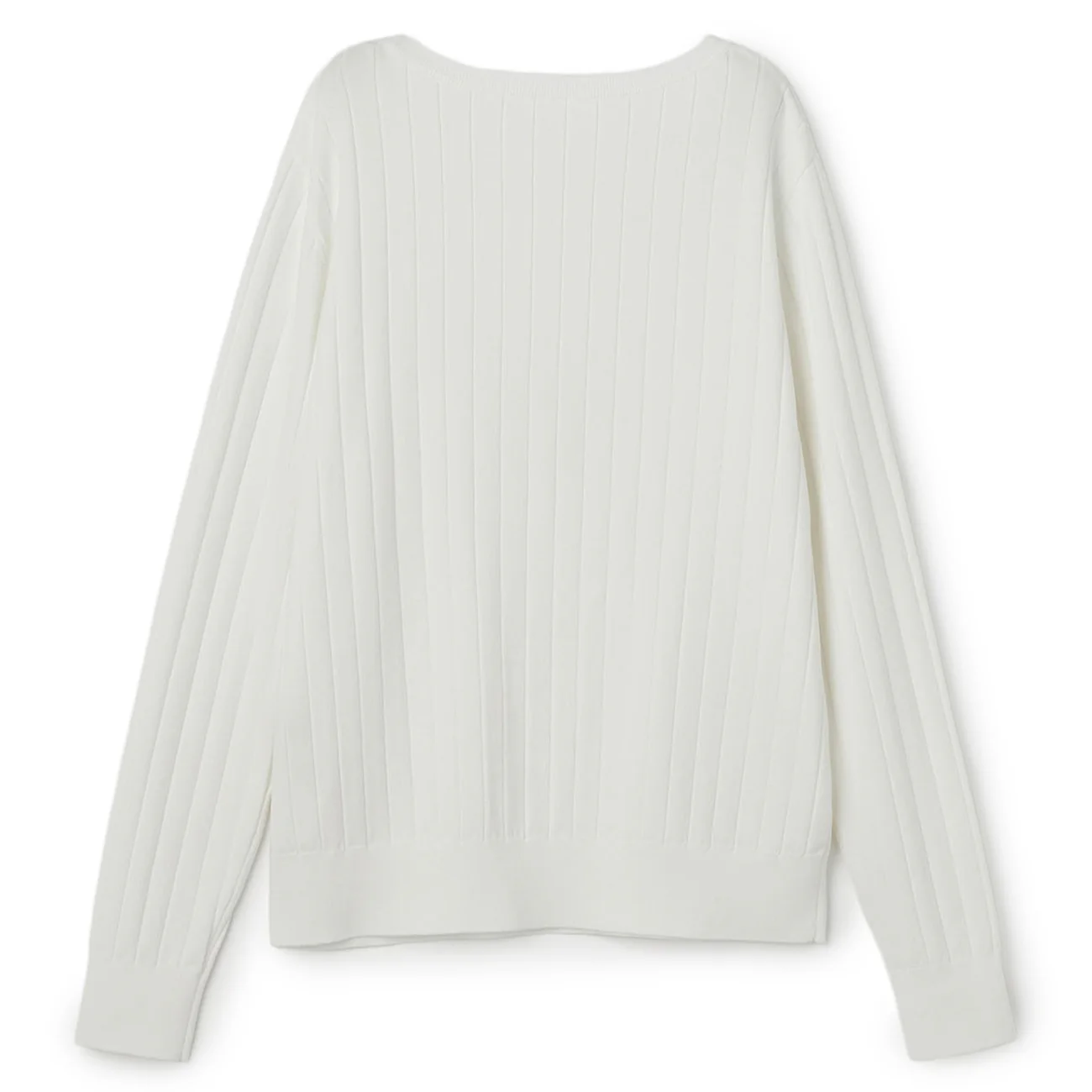 Rib Knit Boat Neck Sweater - Image 9