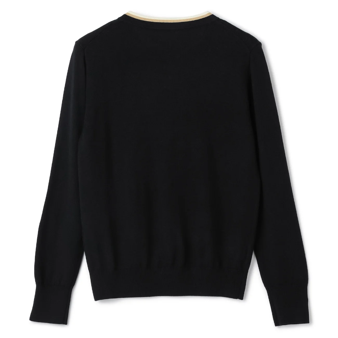 Washable Contrast Wool Silk Blend Bowtie Sweater - Image 23