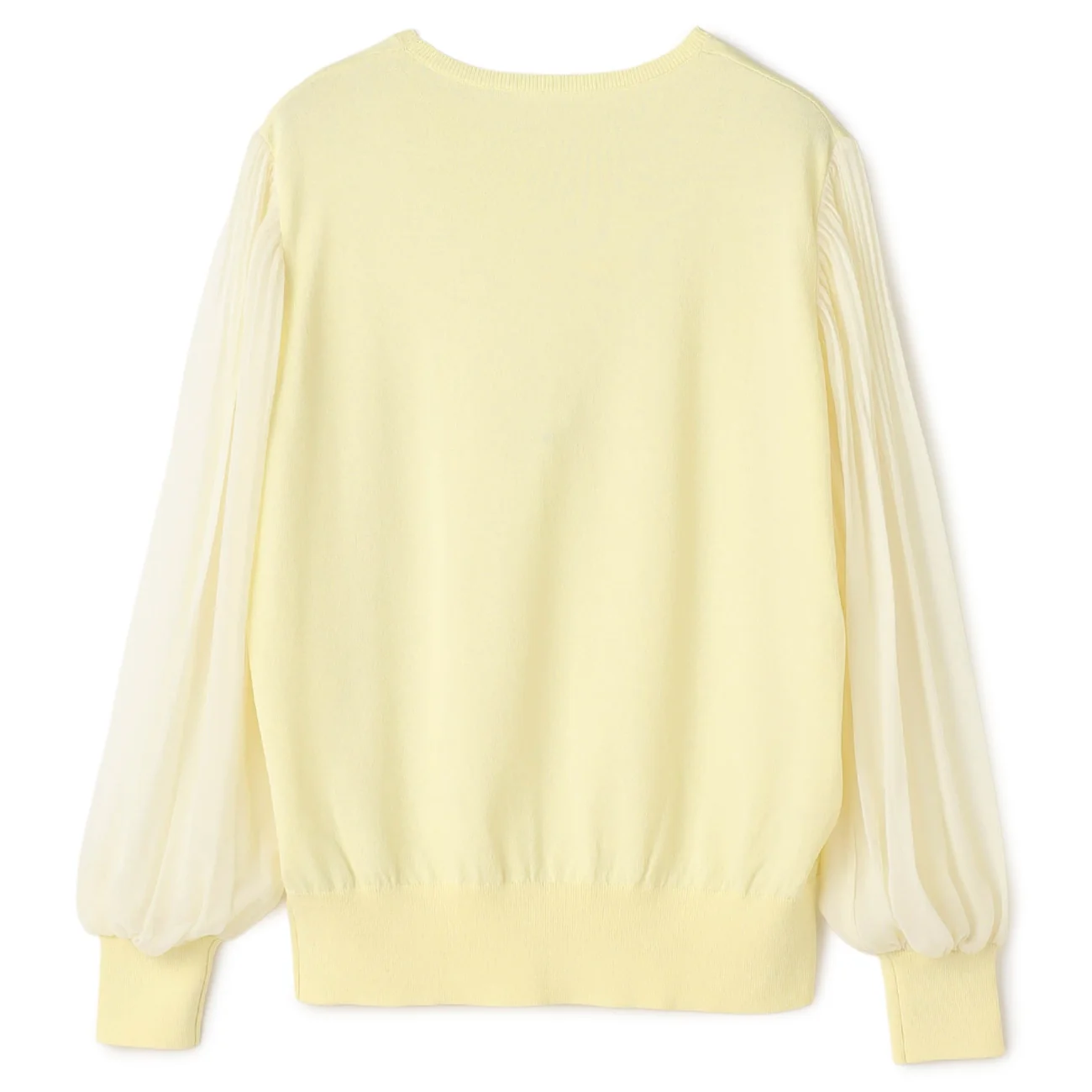 Sheer Sleeve Knit Top - Image 20