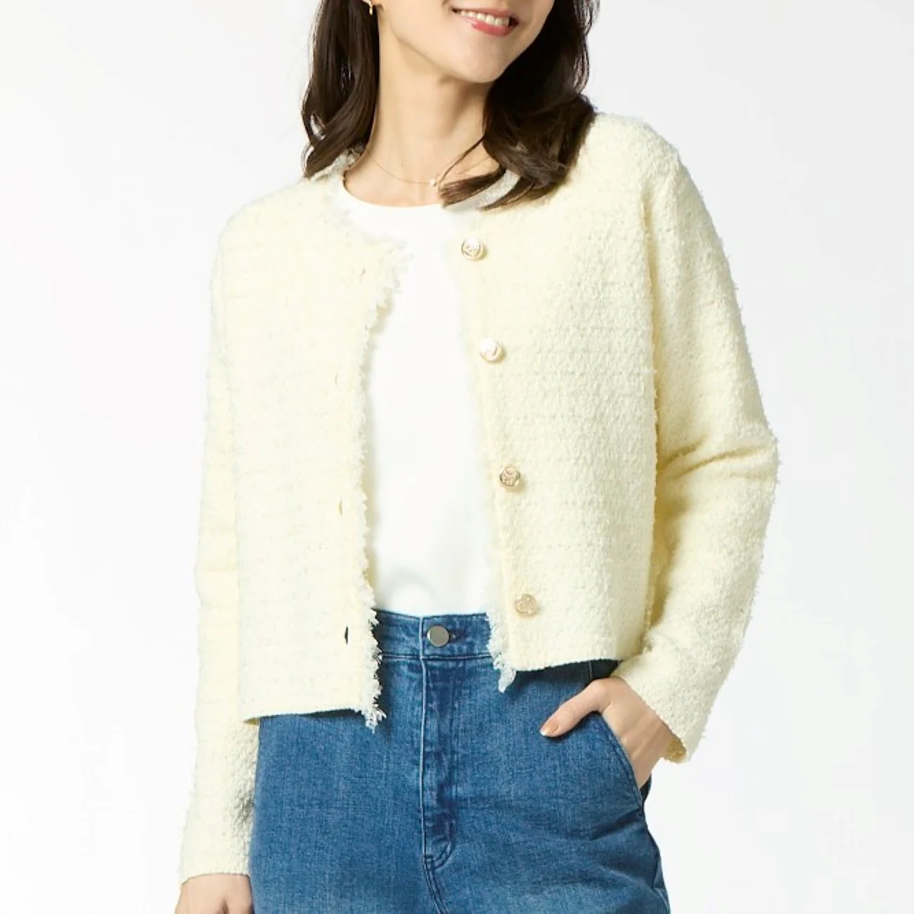 Tweed Knit Jacket - Image 13