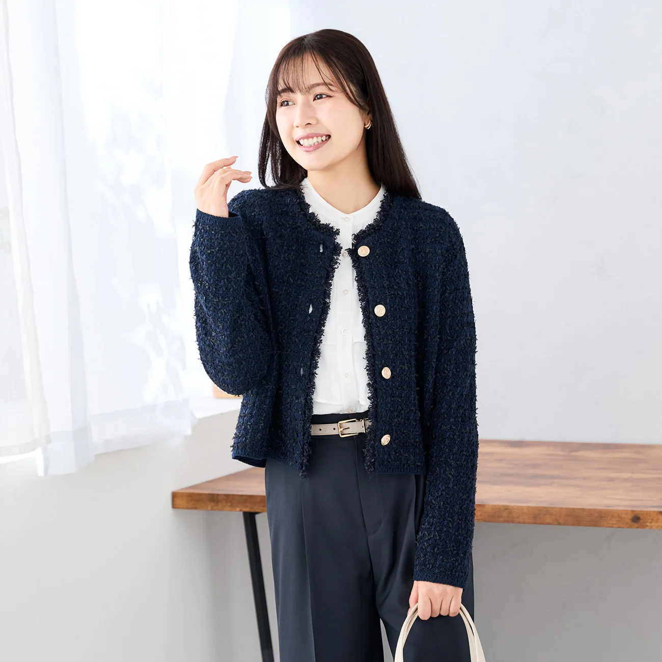 Tweed Knit Jacket - Image 2