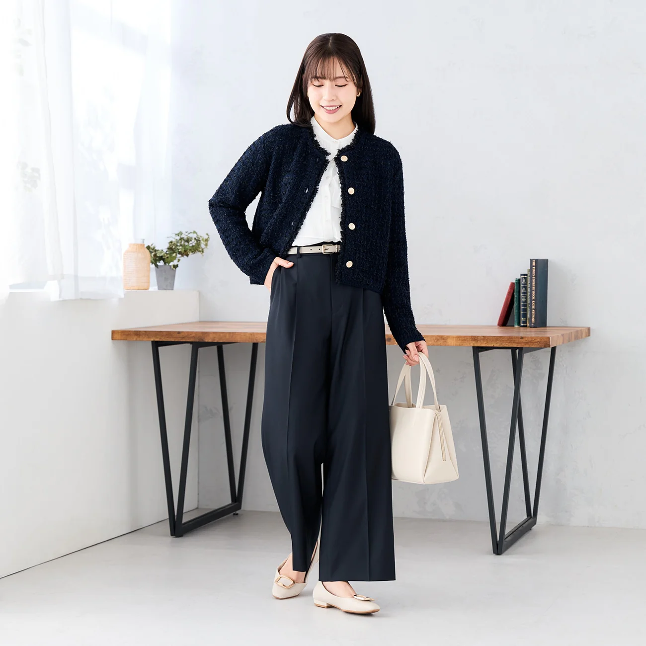 Tweed Knit Jacket - Image 3