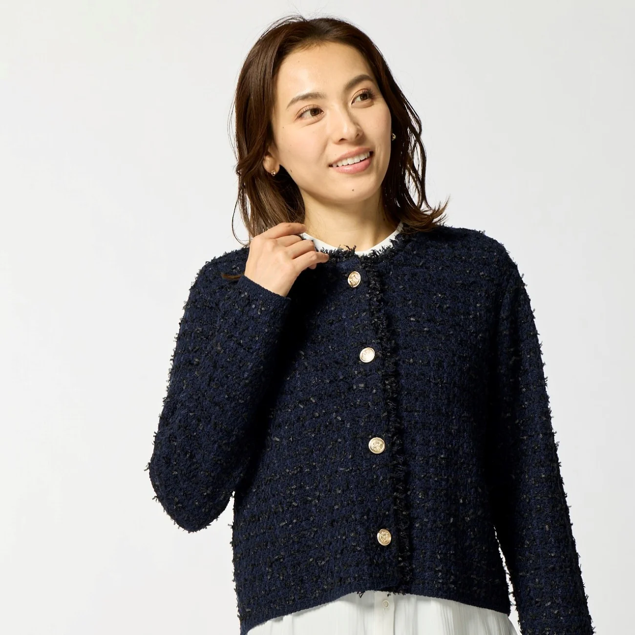 Tweed Knit Jacket - Image 7