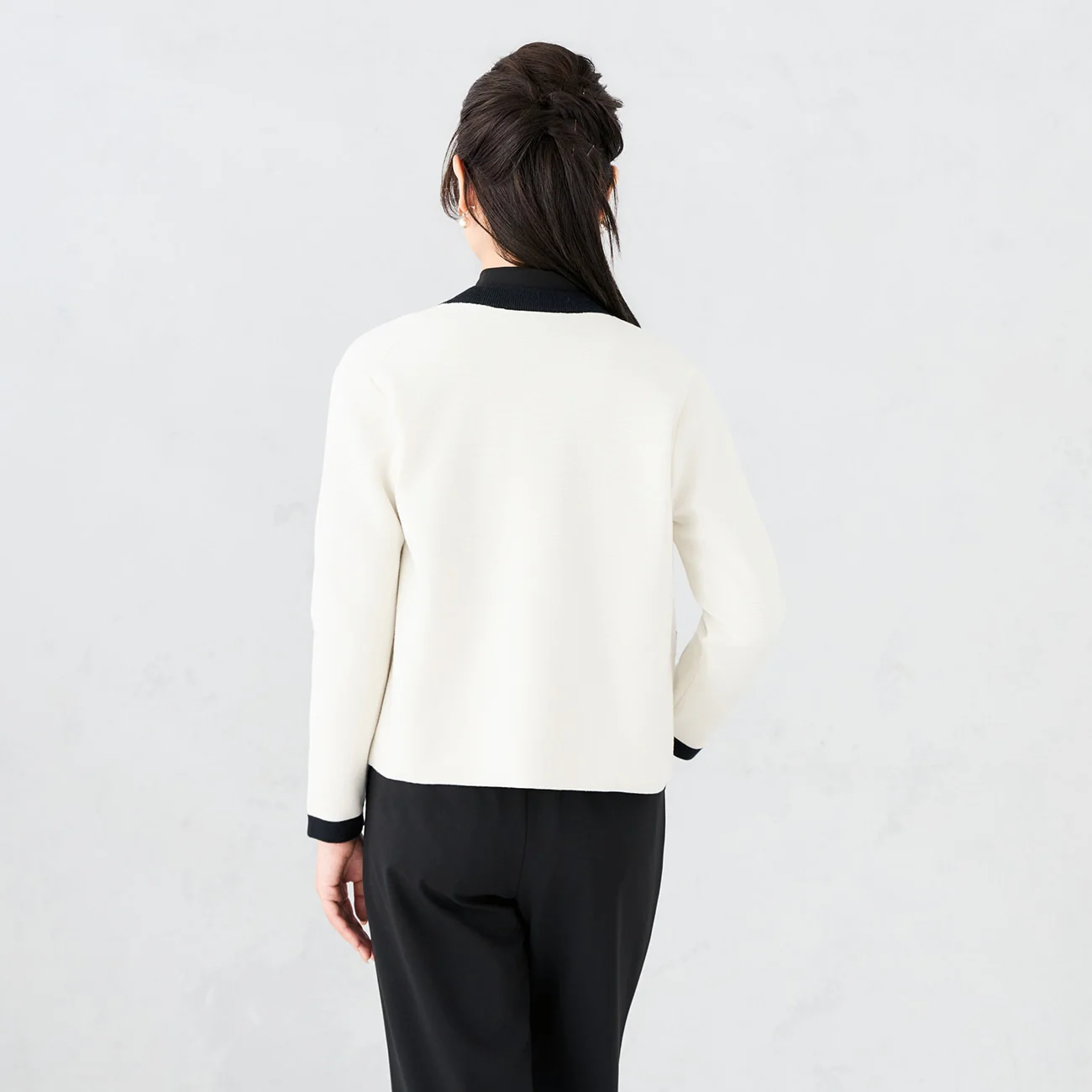 Color Block Knit Jacket - Image 12