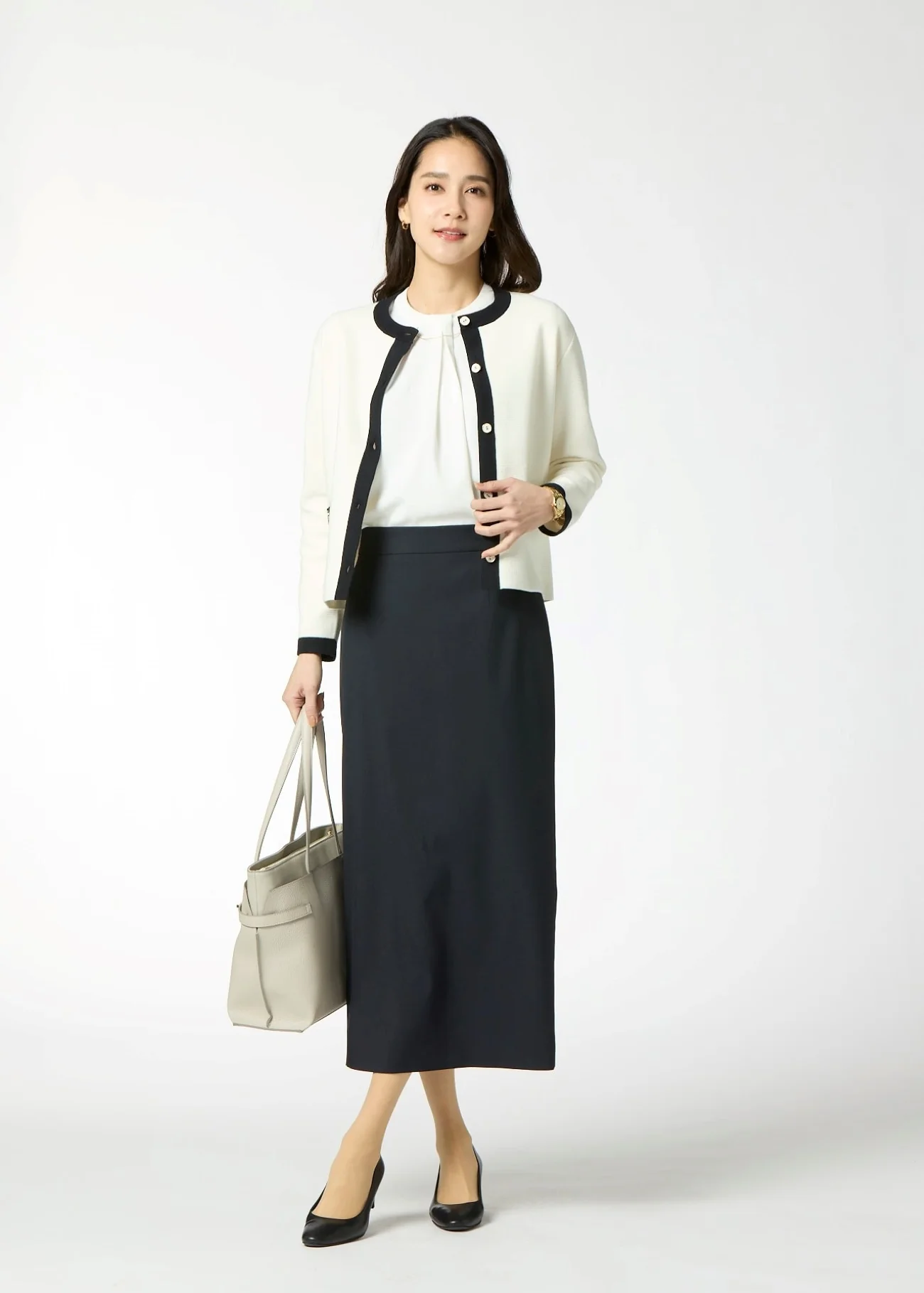 Color Block Knit Jacket - Image 14
