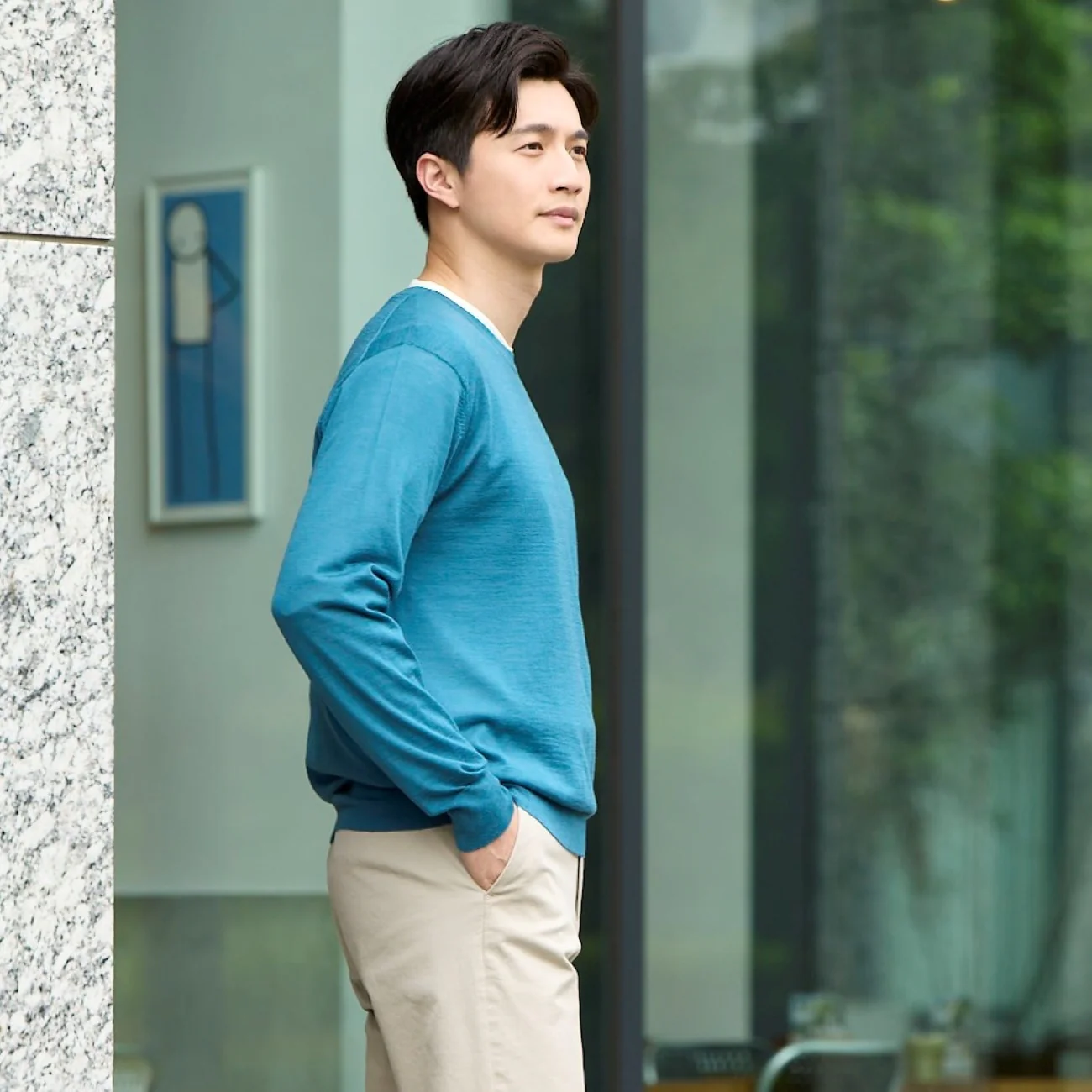 Premium Wool Crew Neck Sweater - Image 3