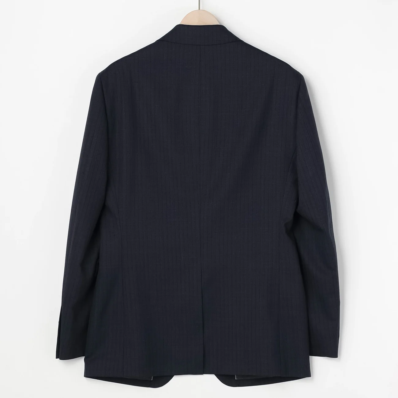 Wool Blend Stripe Suit - Navy - Image 2