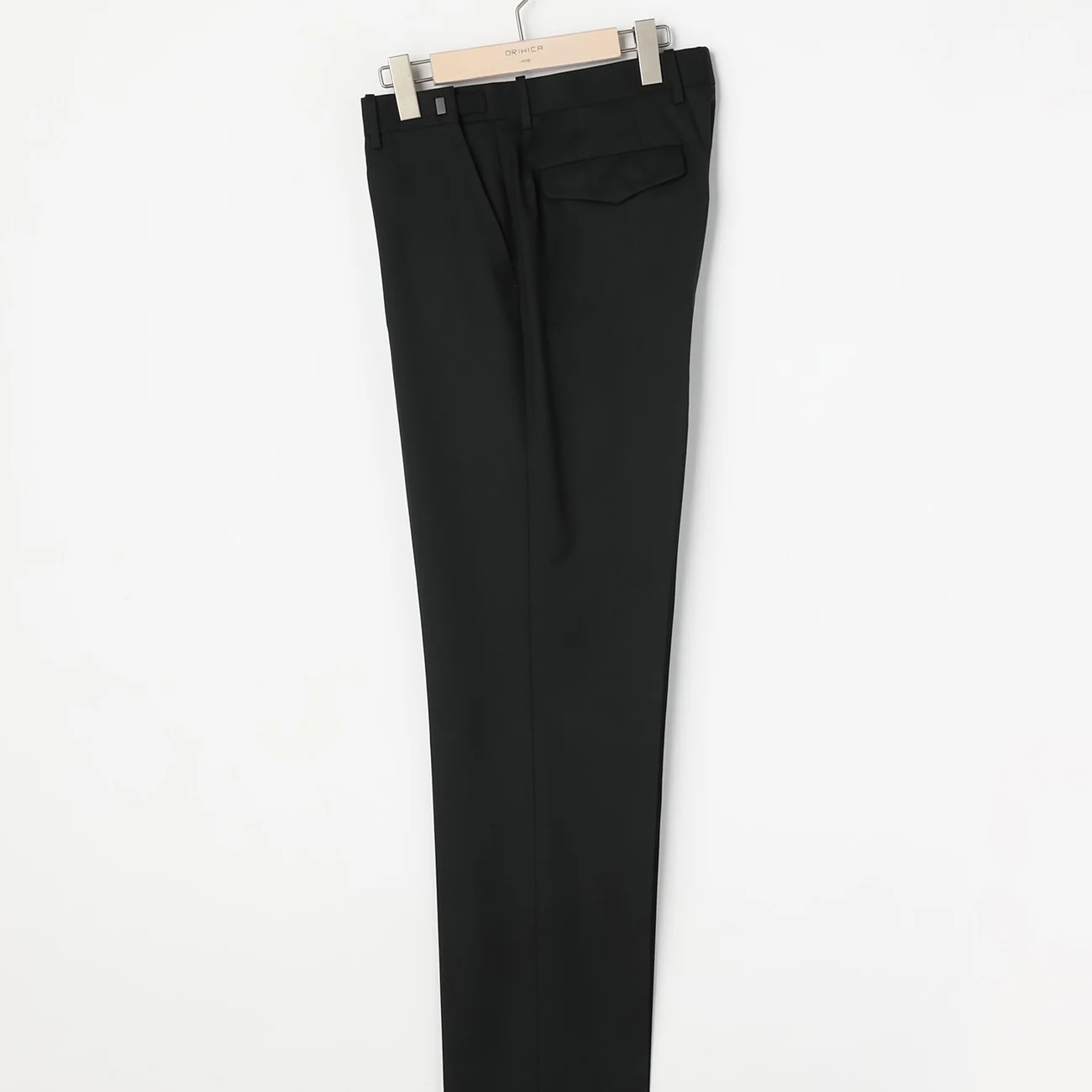 Lustrous Wool Blend Suit with Side Adjuster - Khaki - Image 8