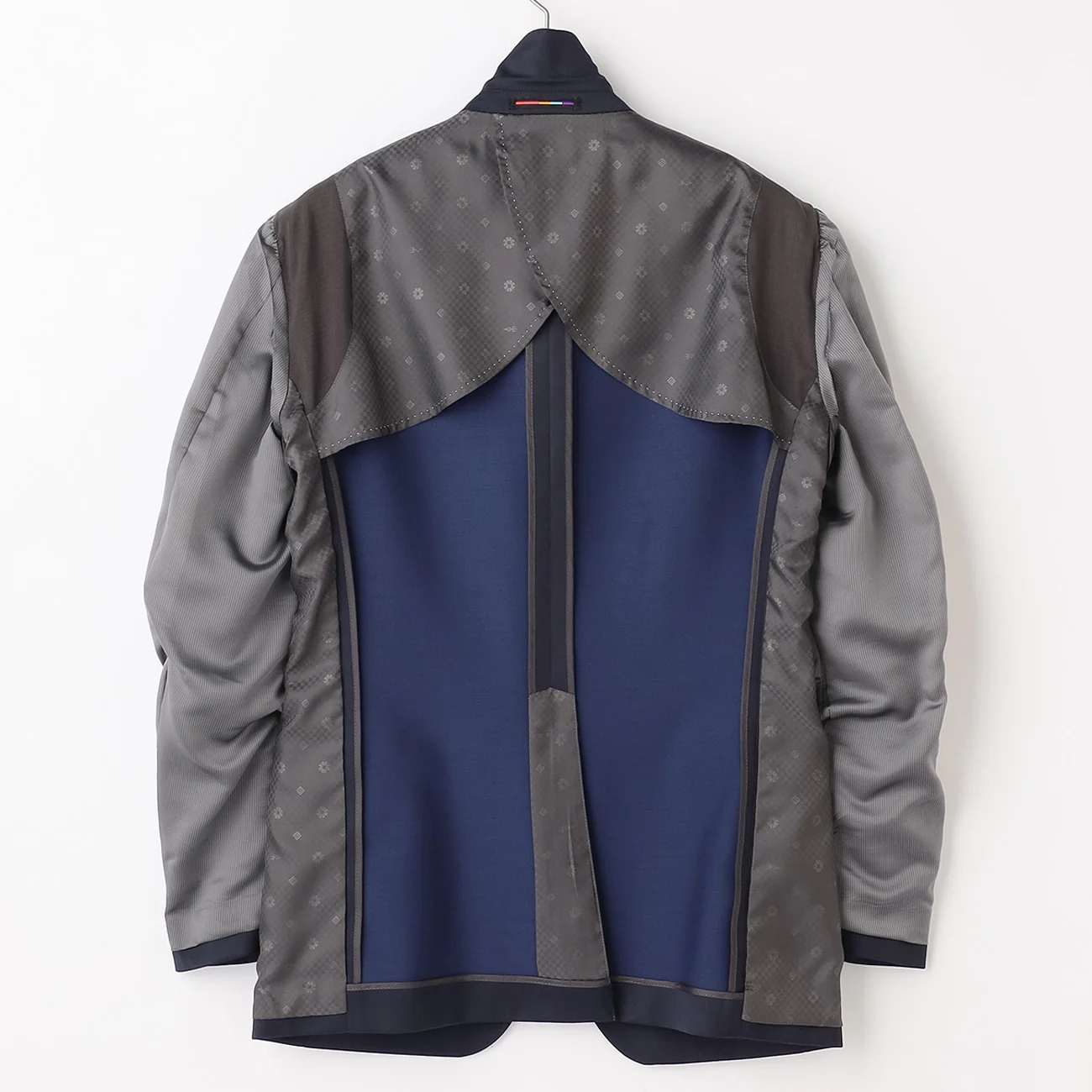 Lustrous Wool Blend Suit with Side Adjuster - Navy - Image 7