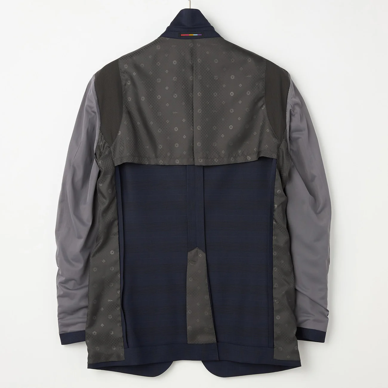 Wool Blend Glen-plaid Suit - Navy - Image 7