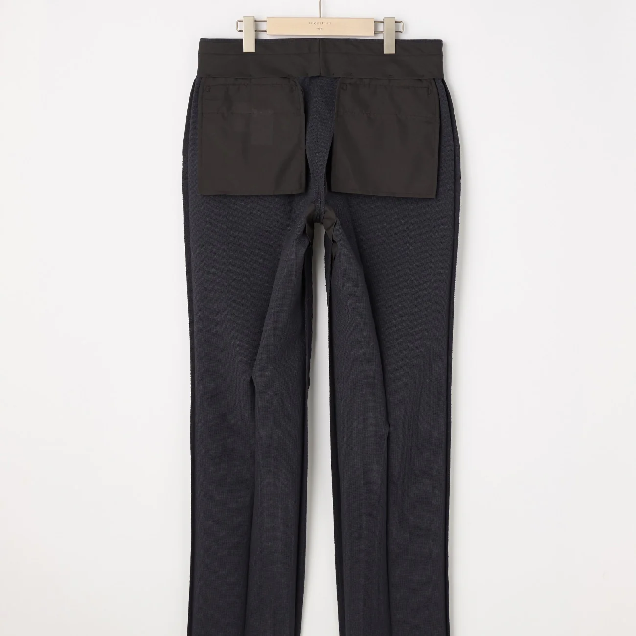 2-Pants Washable Houndstooth Suit - Navy - Image 12