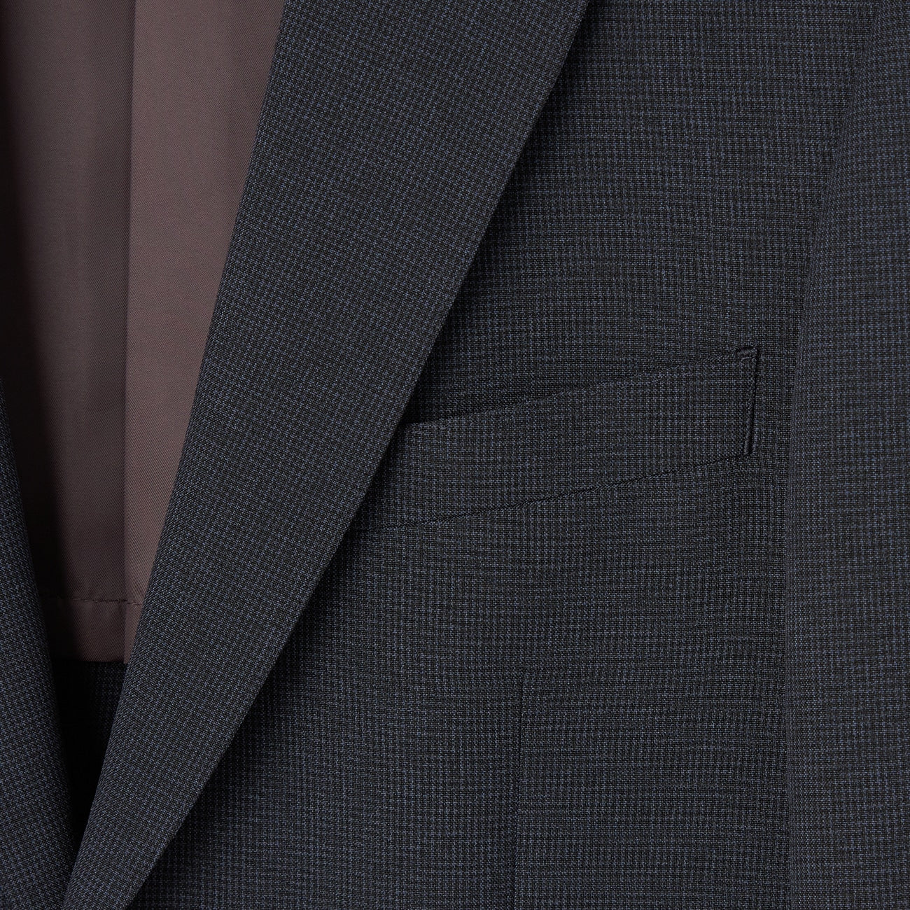 2-Pants Washable Houndstooth Suit - Navy - Image 3