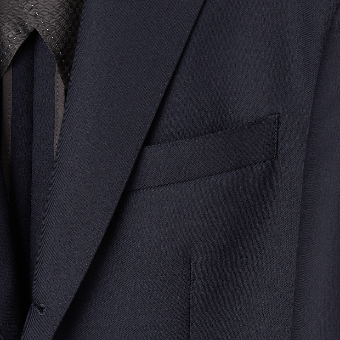 LUXE Line Super 140's Wool Suit - Navy - Image 3