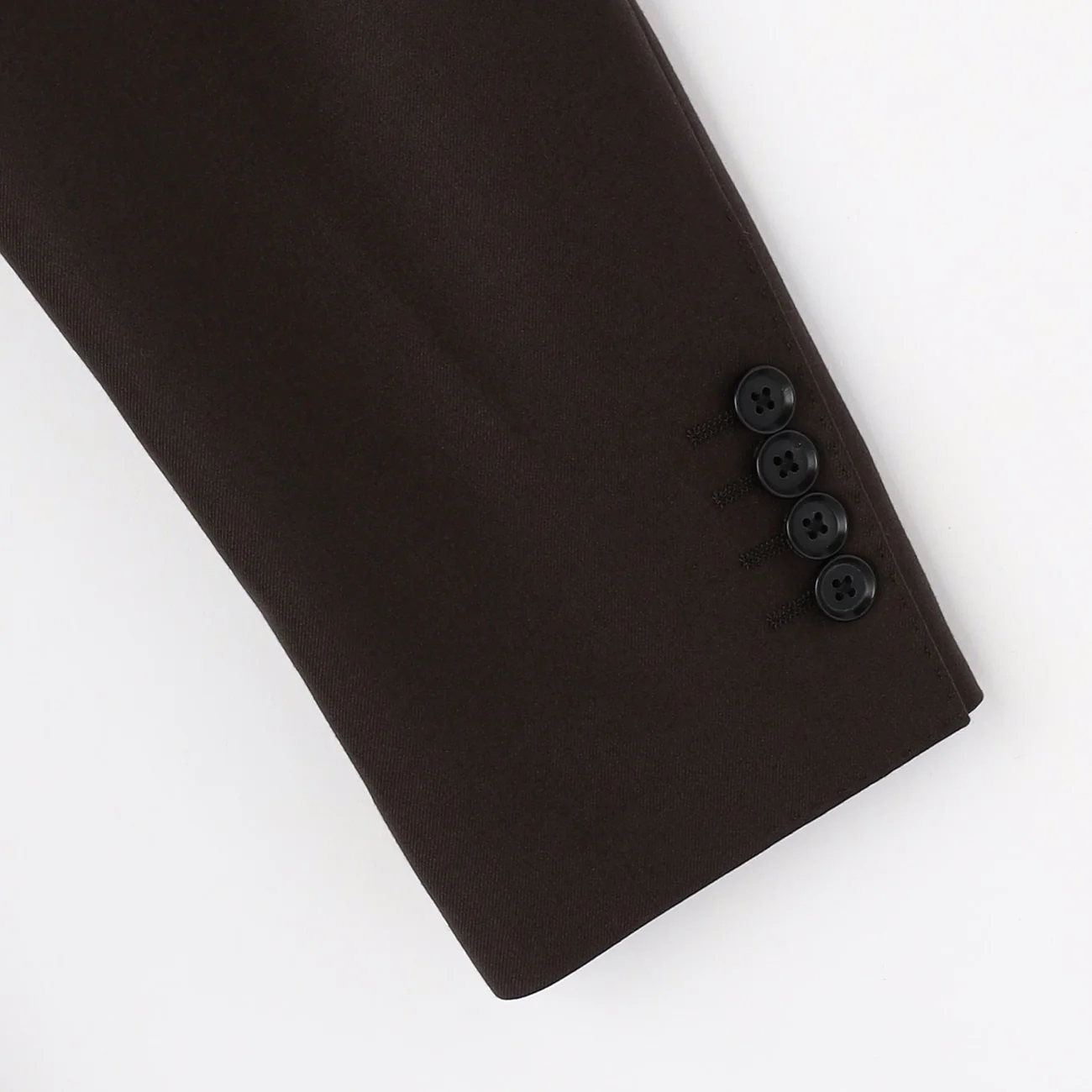 LUXE Line Super 140's Wool Suit - Brown - Image 4