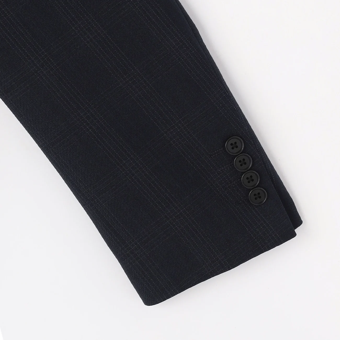 Washable Check Suit - Navy - Image 4