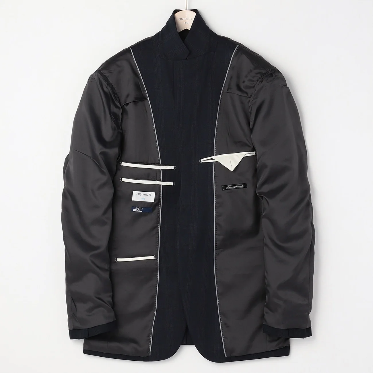 Washable Check Suit - Navy - Image 6